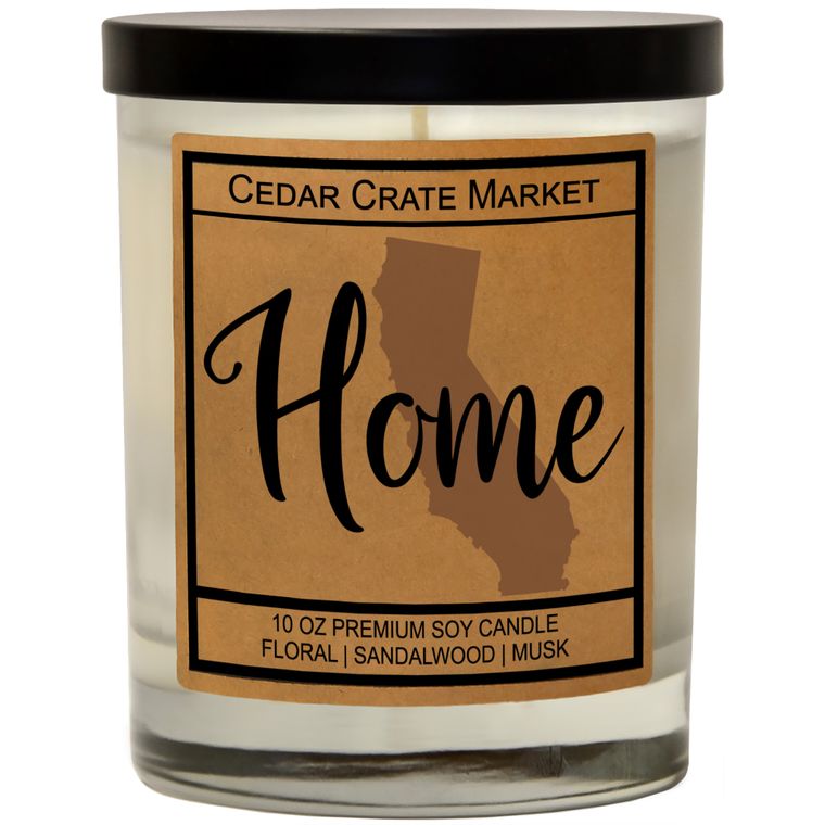 State Pride Home Kraft Candles, 100% Soy Wax