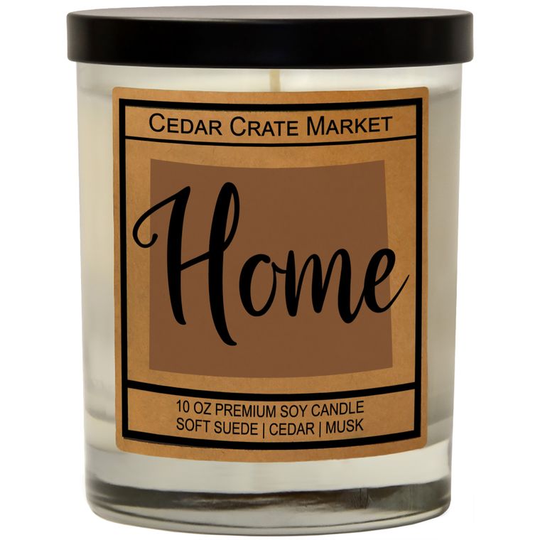 State Pride Home Kraft Candles, 100% Soy Wax