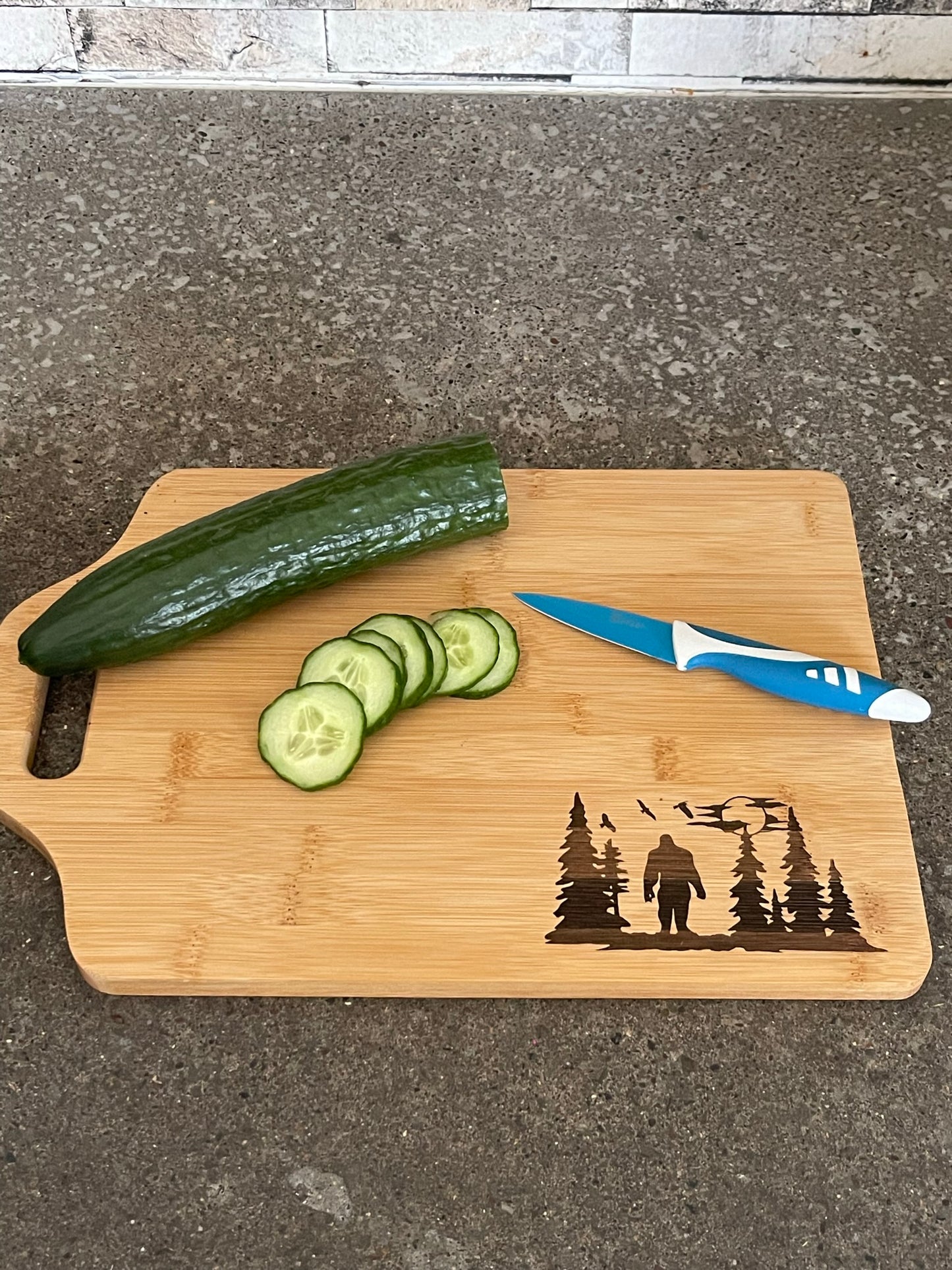 Bigfoot bamboo cutting board