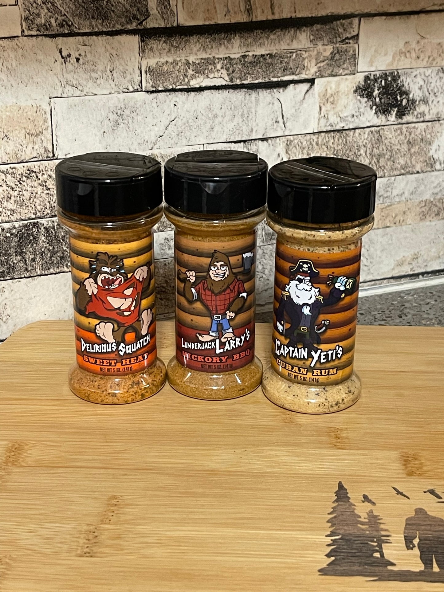 Squatchin' Country 3-piece set of gourmet seasoning